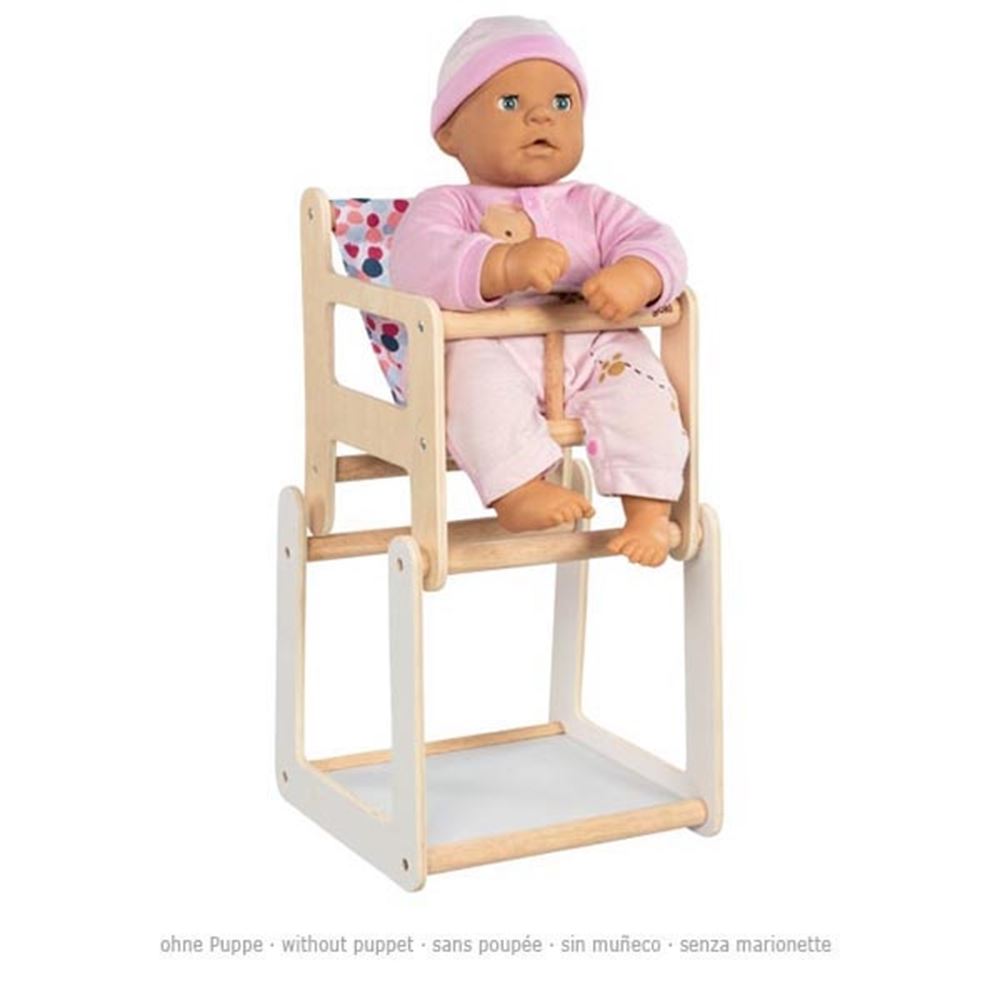 Chaise de poupée en bois Goki avec tableau 2in1