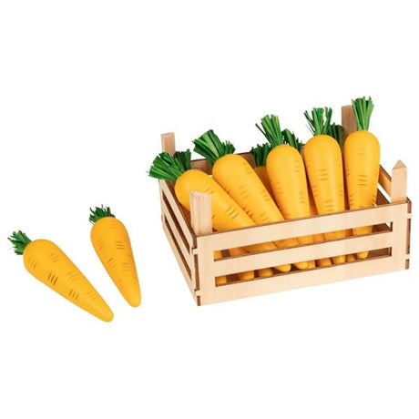 Carottes Goki en caisse de légumes. 10 pièces. 3+