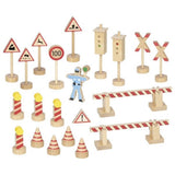 Panneaux de signalisation Goki avec la police. 21 pièces. 3+