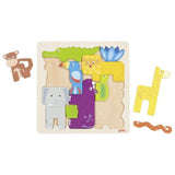 Safari puzzle en bois Goki, 11 pièces.