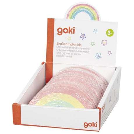 Arc-en-ciel de craie de trottoir Goki