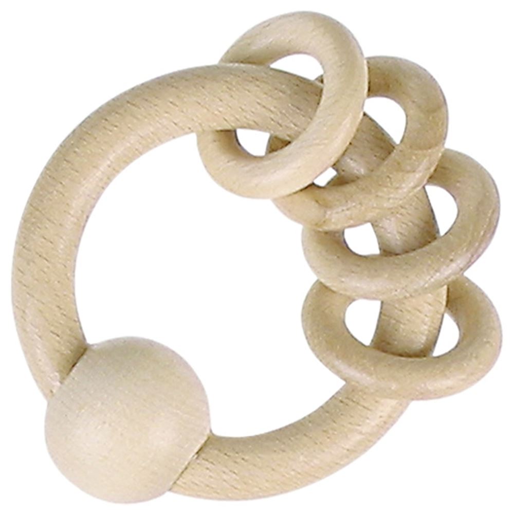 Goki Wooden Gripping avec 4 anneaux
