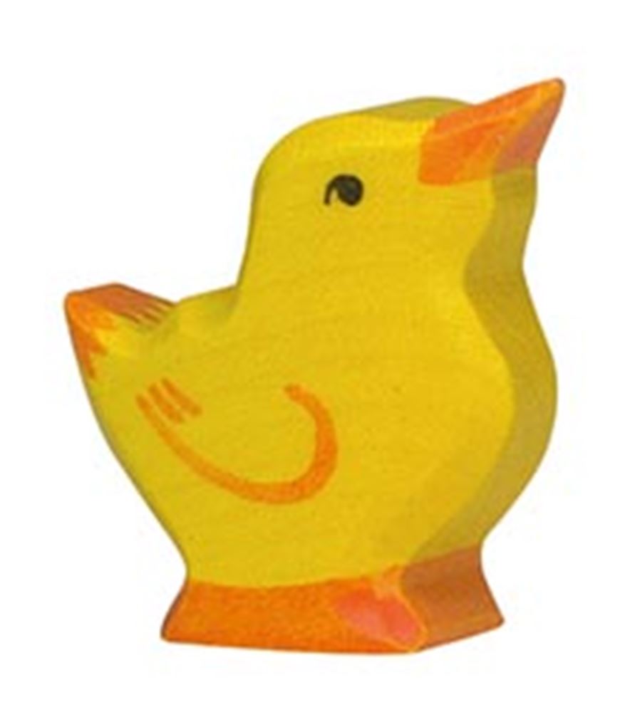 Poussin Holztiger, tête haute. 3,5 cm