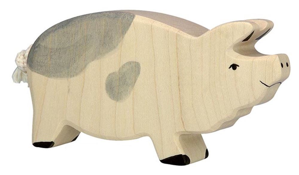 Holztiger Boar en bois tacheté