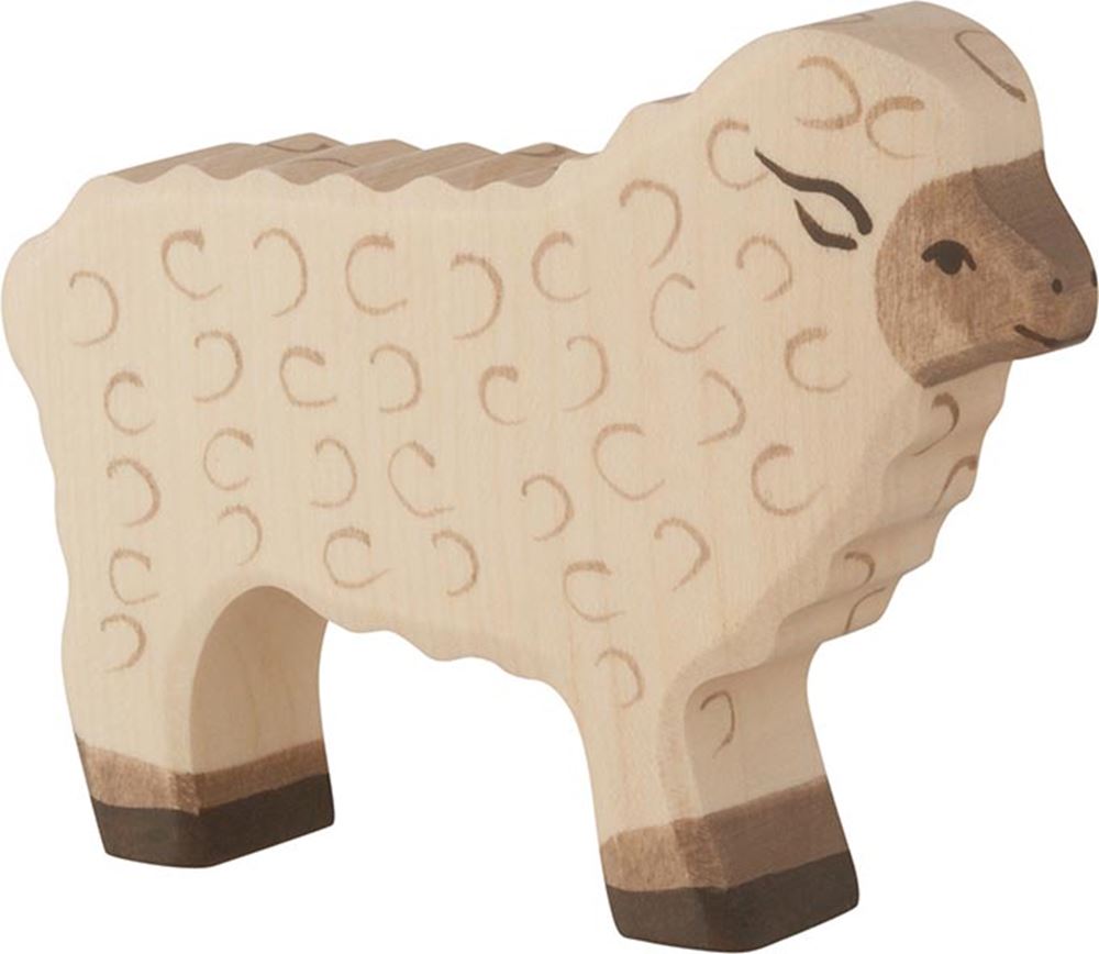 Mouton Holztiger, debout. 11 cm.