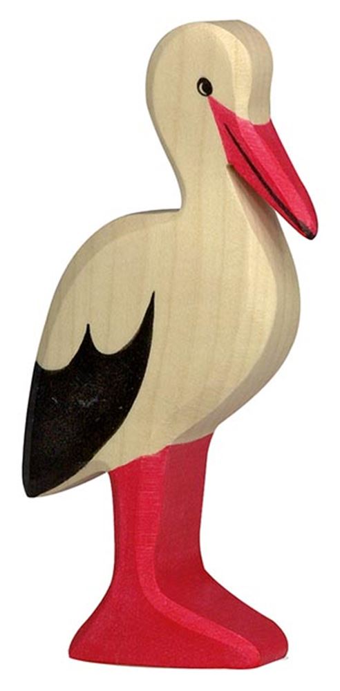 Cigogne Holztiger. 6 cm.