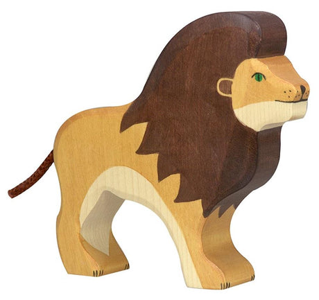 Lion en bois holztiger