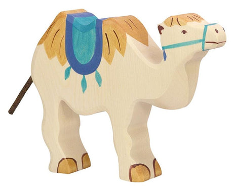 Chameau Holztiger avec selle. 18 cm.