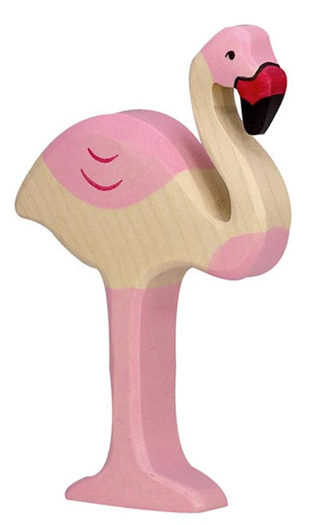 Flamant rose Holztiger. 7,5cm.