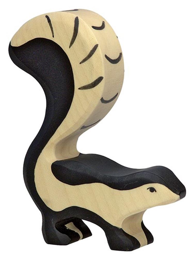 Mouffette Holztiger. 9 cm.