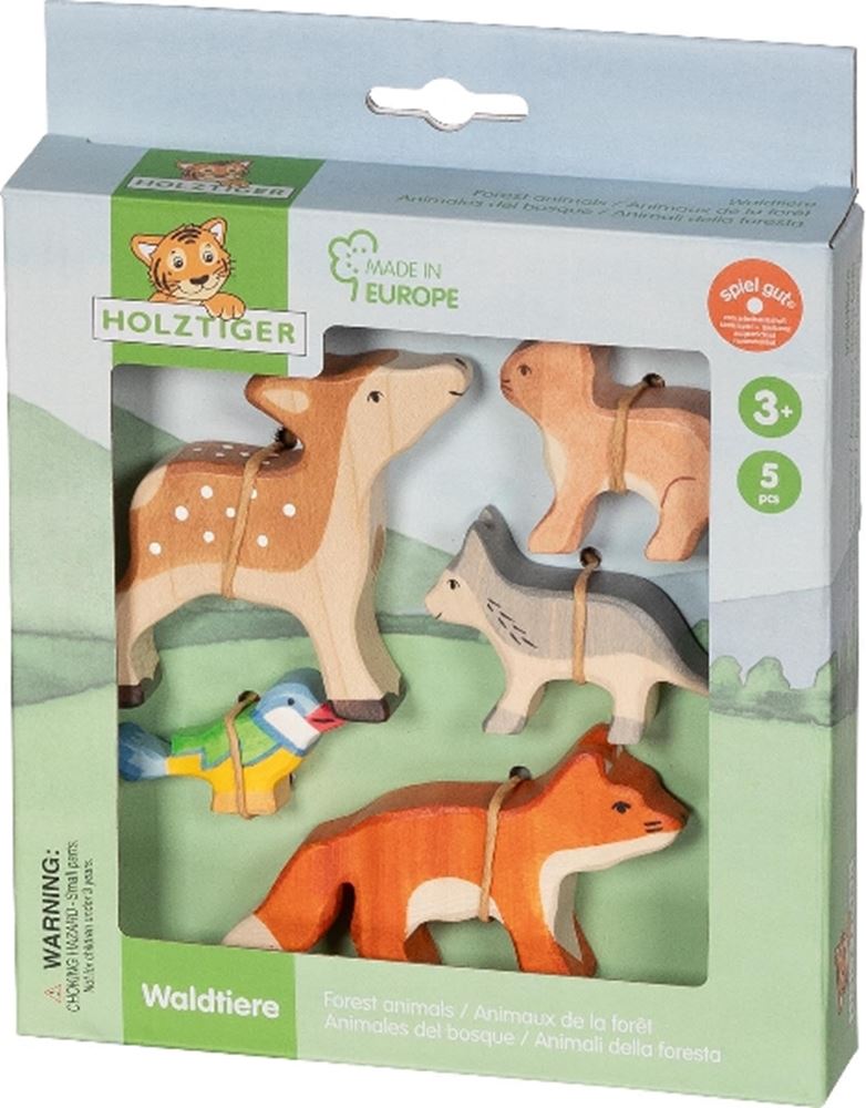 Animaux de la forêt Holztiger. 5 pièces. 3+