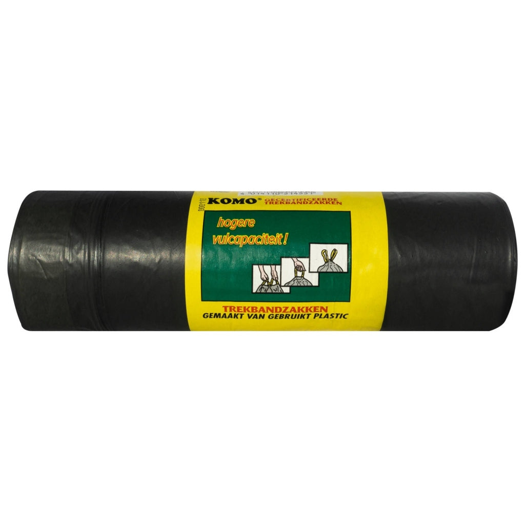 Sacs poubelle Komo avec cordon 60x80 cm noir