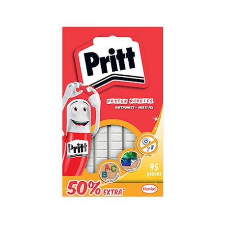Pritt poster buddies + 50 % carte 52,5 g gratuite | poster buddies adhésif pour affiches cartes | adhésif universel.