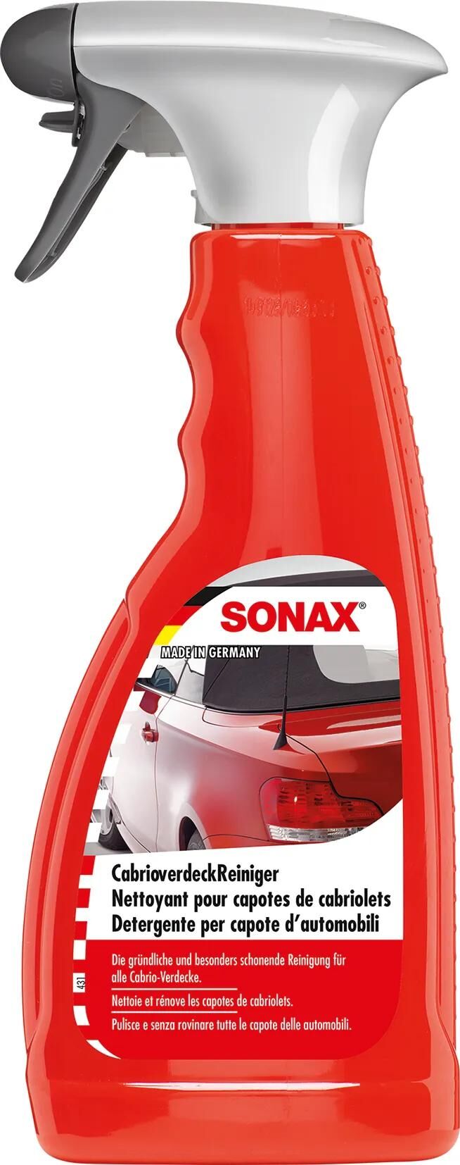 Sonax nettoyant pour voiture nettoyant pour pont convertible nettoyant convertible 500ml spruehdose