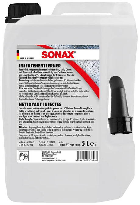 Sonax dissolvant d'insectes dissolvant d'insectes 5ltr. pl-kanister