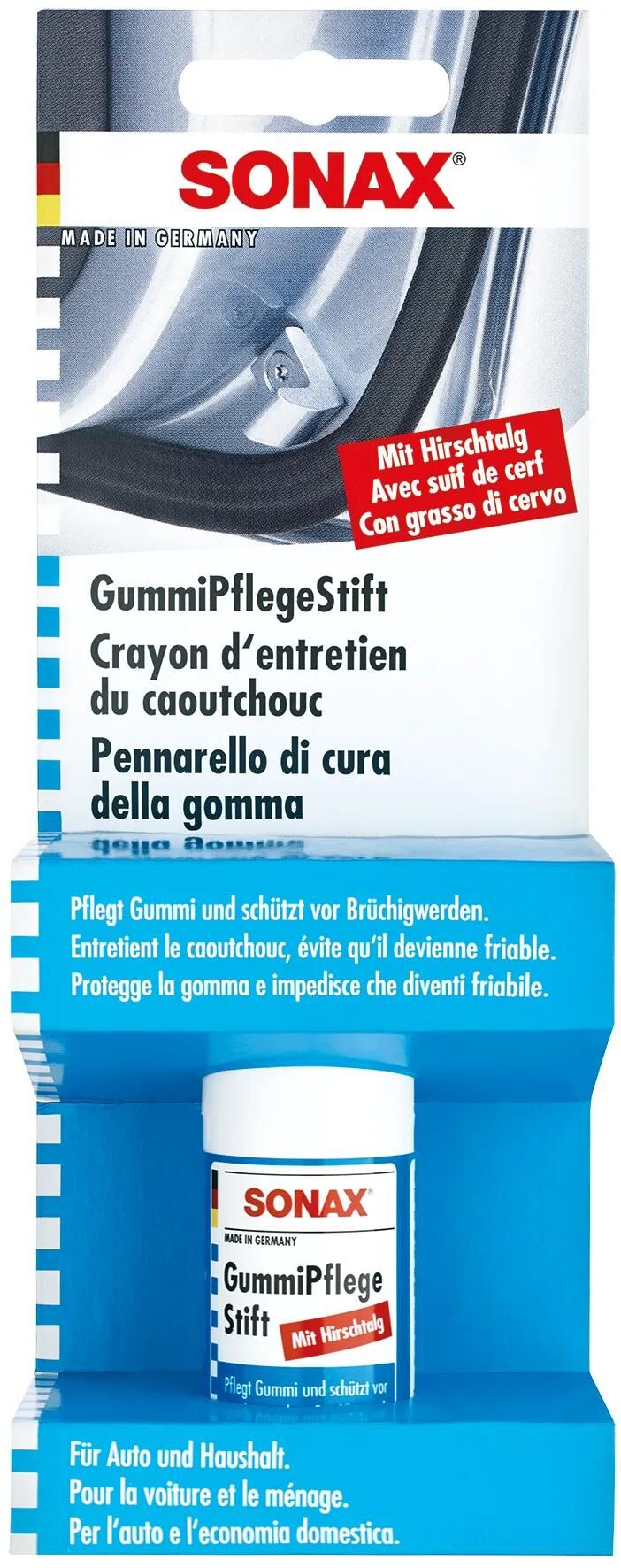 Sonax bâton d'entretien du caoutchouc bâton d'entretien du caoutchouc bâton d'entretien du caoutchouc sb