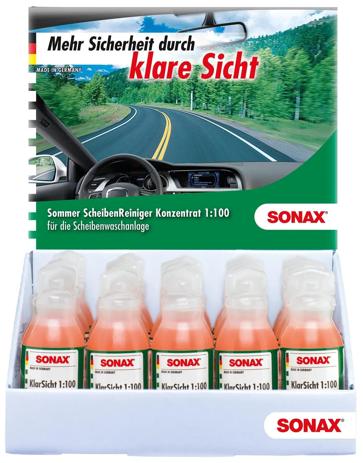 Sonax nettoyant pour vitres transparent 1:100 clarté 25ml