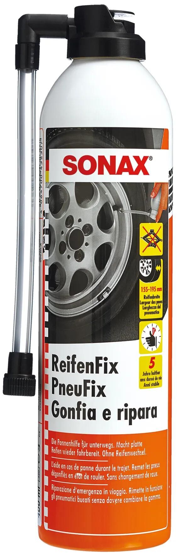 Sonax spray de réparation de pneus reifenfix pneus fix 400 ml