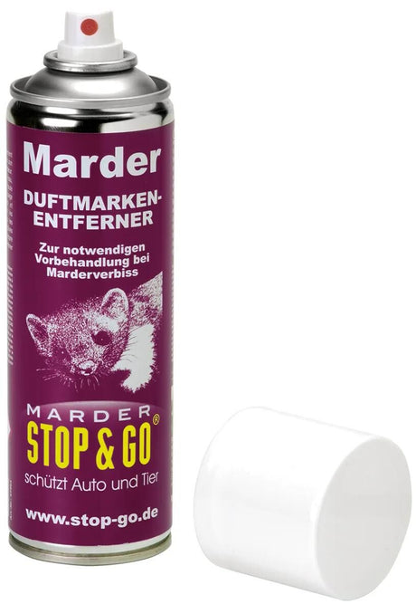 Stop go anti-martre spray détachant odeur. dissolvant de marques odorantes prot. contre les martres