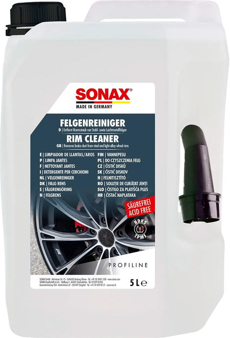 Nettoyant pour roues Sonax plus nettoyant pour jantes plus profiline 5l