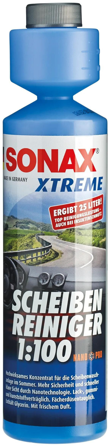 Sonax nettoyant pour vitres transparent 1:100 nettoyant pour vitres 250ml xtreme