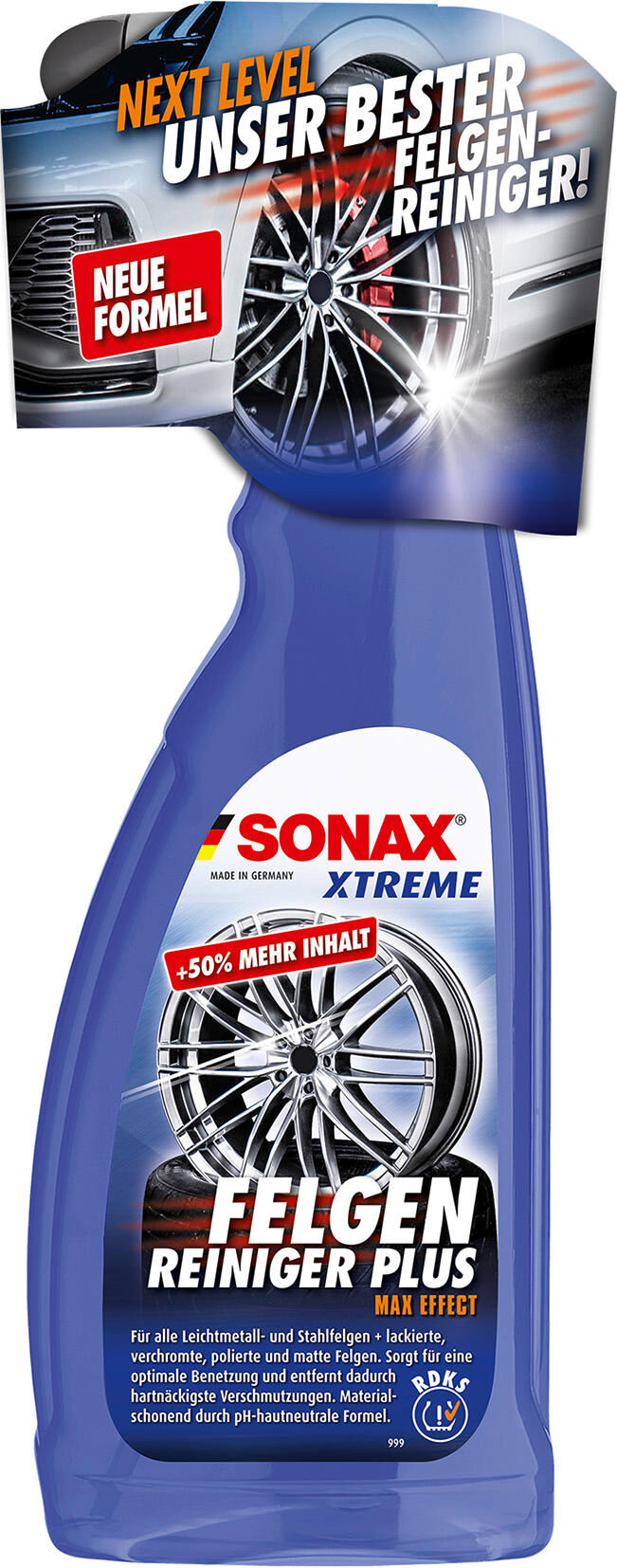 Sonax nettoyant pour jantes xtreme plus nettoyant pour jantes xtremeplus 750 ml