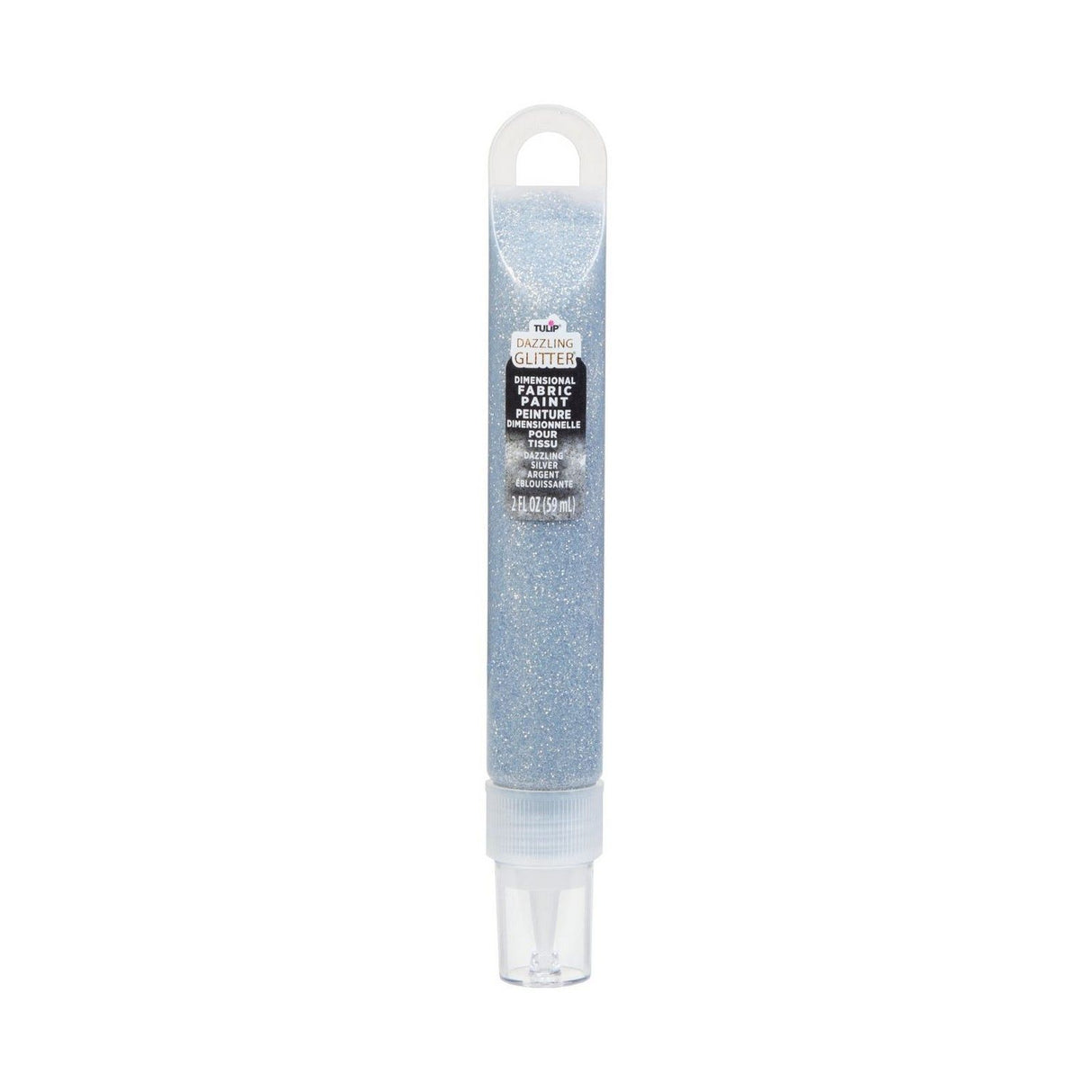 Tulipe • peinture textile dimensionnelle argent éblouissant 59ml