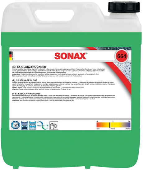 Sonax Additif de nettoyage Glanztrockner SX Gloss Dryer 10L