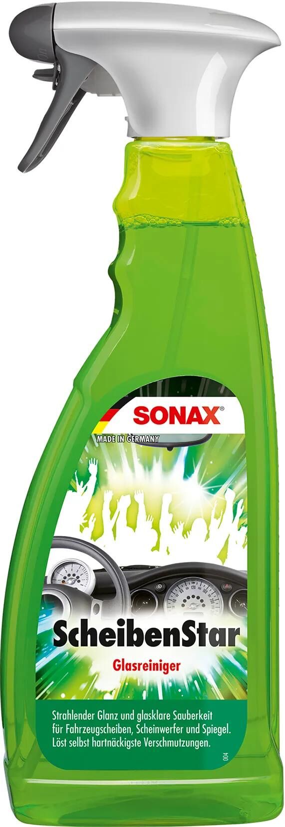Sonax nettoyant pour vitres scheibenstar disk star bouteille pet de 750 ml