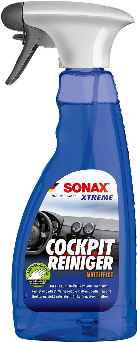 Sonax produit d'entretien plastique xtreme nettoyant pour cockpit effet mat nettoyant pour cockpit bouteille pet de 500 ml