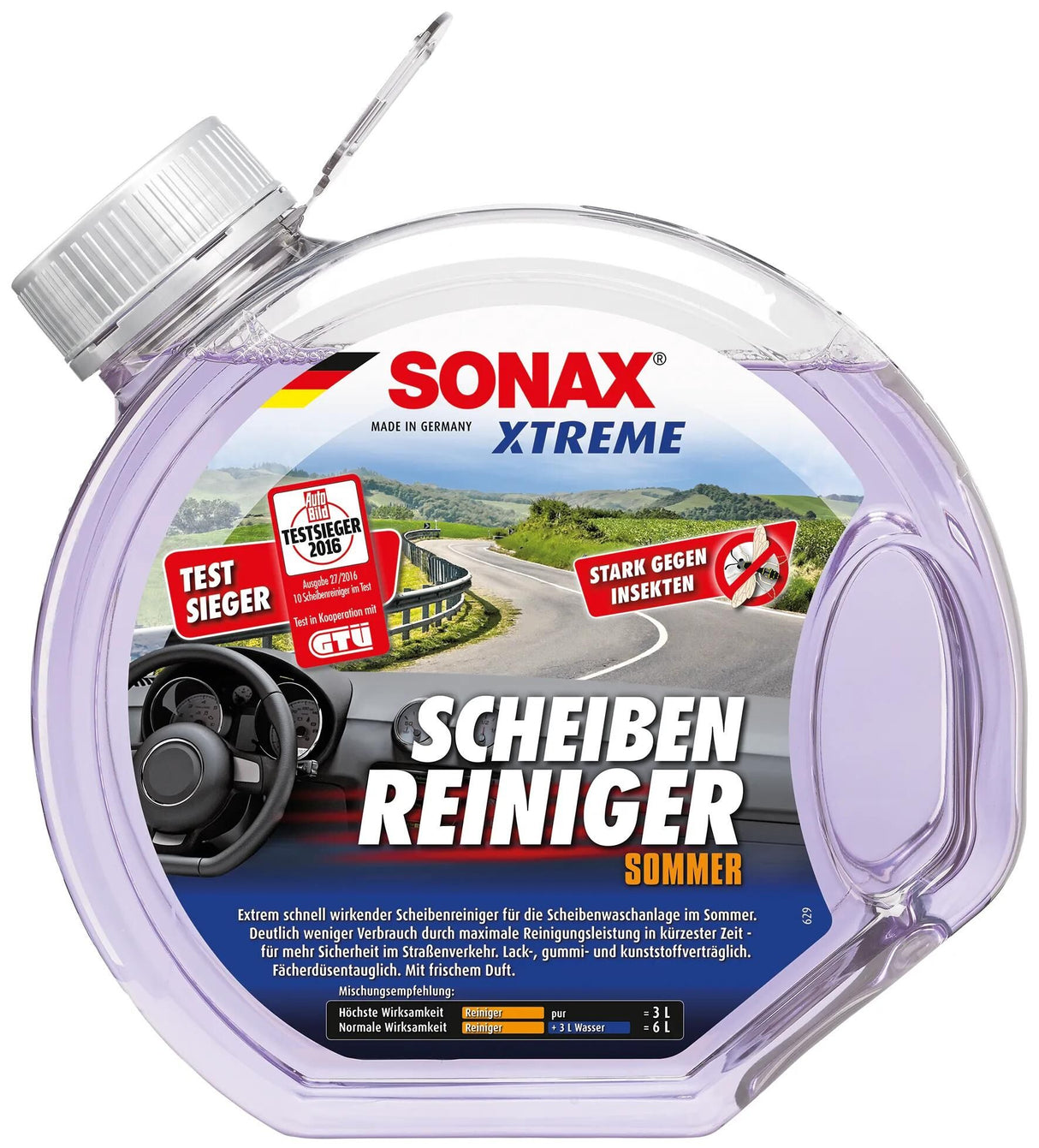 Sonax nettoyant pour vitres xtreme été nettoyant pour vitres 3l xtreme été