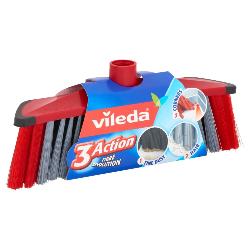 VILEDA 3Action Broom all'interno di rosso grigio