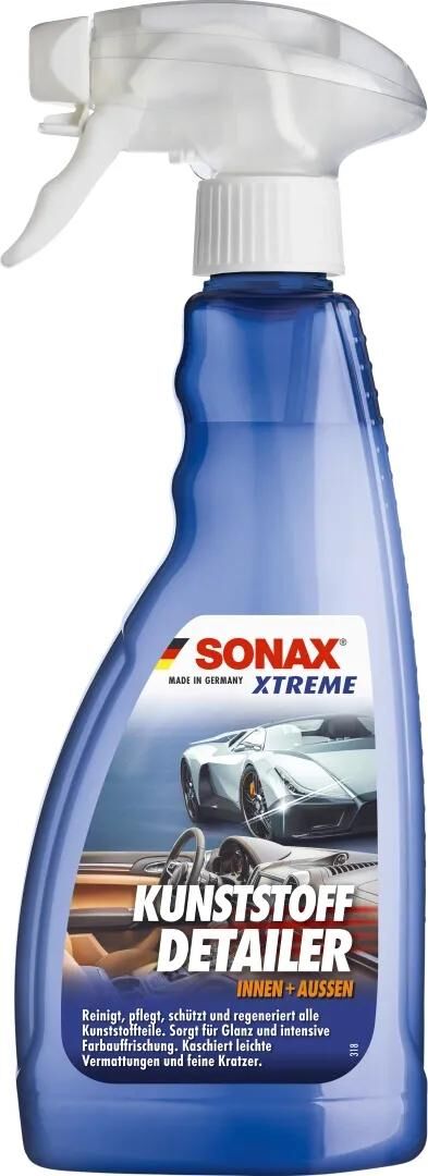 Produit d'entretien plastique Sonax xtreme détaillant plastique intérieur+extérieur. détaillant en plastique extrême