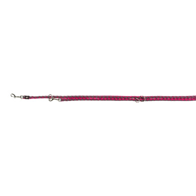 Trixie cavo laisse pour chien réglable gris fuchsia