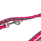 Trixie cavo laisse pour chien réglable gris fuchsia