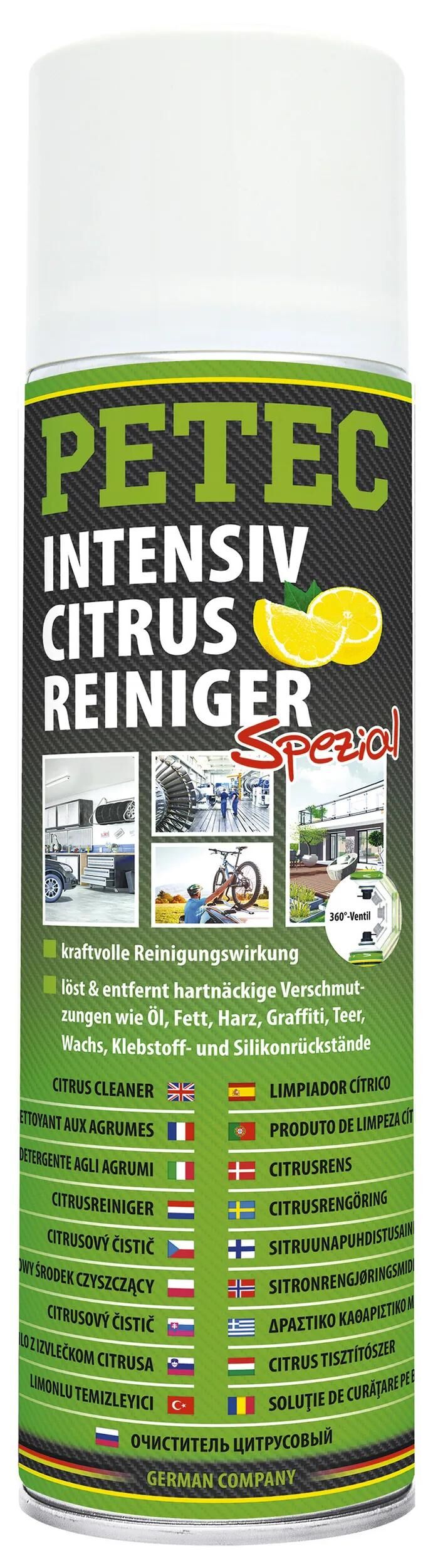 Petec nettoyant spécial de nettoyant intensif aux agrumes. nettoyant intensif aux agrumes