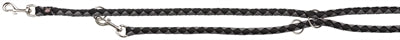 Trixie cavo laisse pour chien réglable noir gris