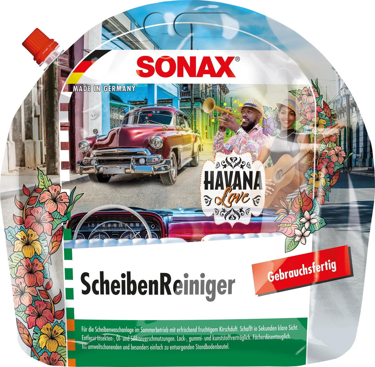 Sonax nettoyant pour vitres nettoyant pour vitres 3l havana love