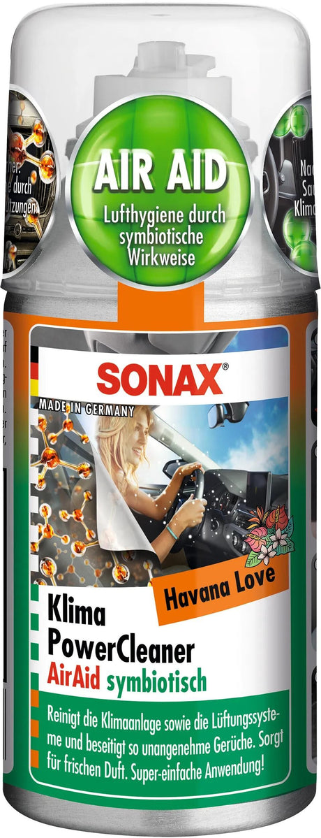 Sonax – nettoyeur de climatisation, nettoyeur de puissance climatique, Airaid. klamapowercleaner 100 ml amour de la Havane
