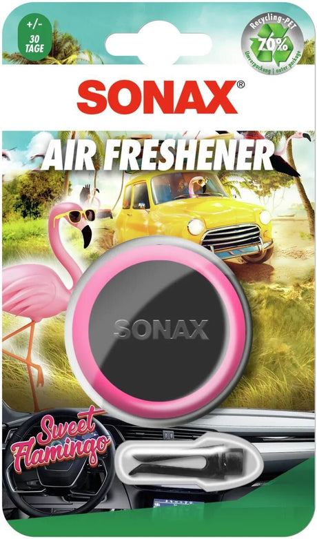 Désodorisant Sonax. désodorisant flami doux