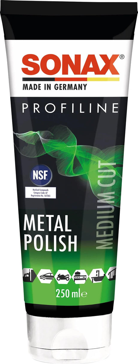 Sonax pâte à polir métal poli métal poli 250 ml profiline
