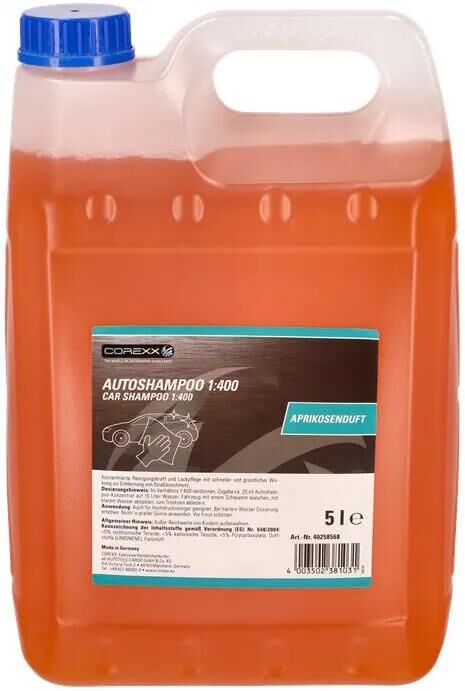Corexx shampoing pour voiture - shampoing abricot bidon 5 l 1:400