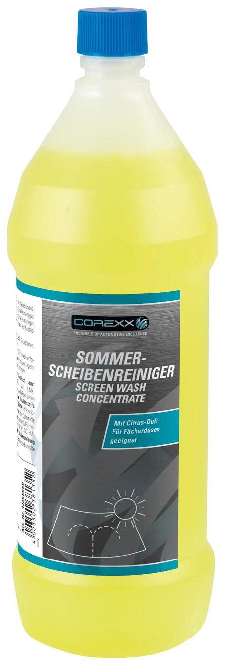 Corexx nettoyant pour vitres été agrumes nettoyant pour vitres concentré 1l