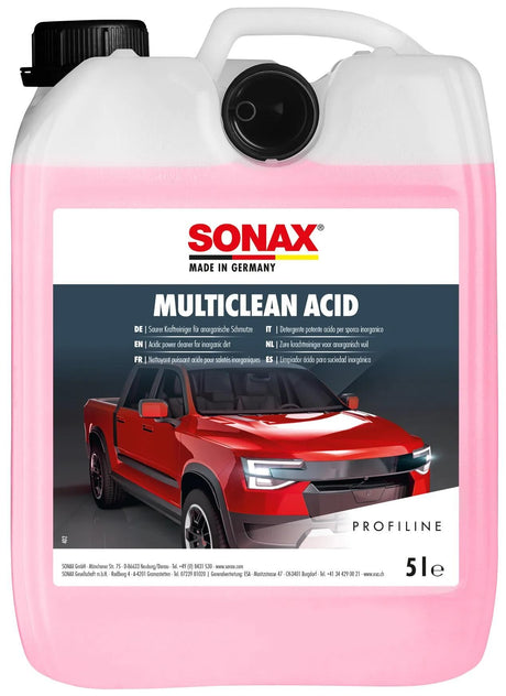 Sonax nettoyant universel multiclean acide de multiclean acid 5 l bidon 5 l