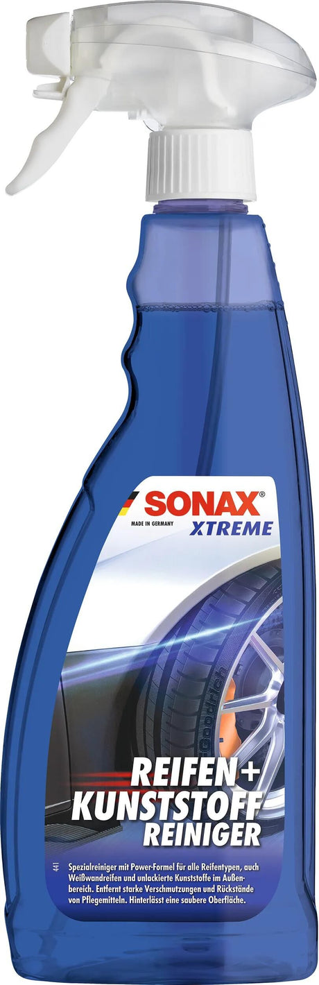 Nettoyant spécial Sonax pour plastique Xtreme. pneus + flacon nettoyant plastique 750 ml