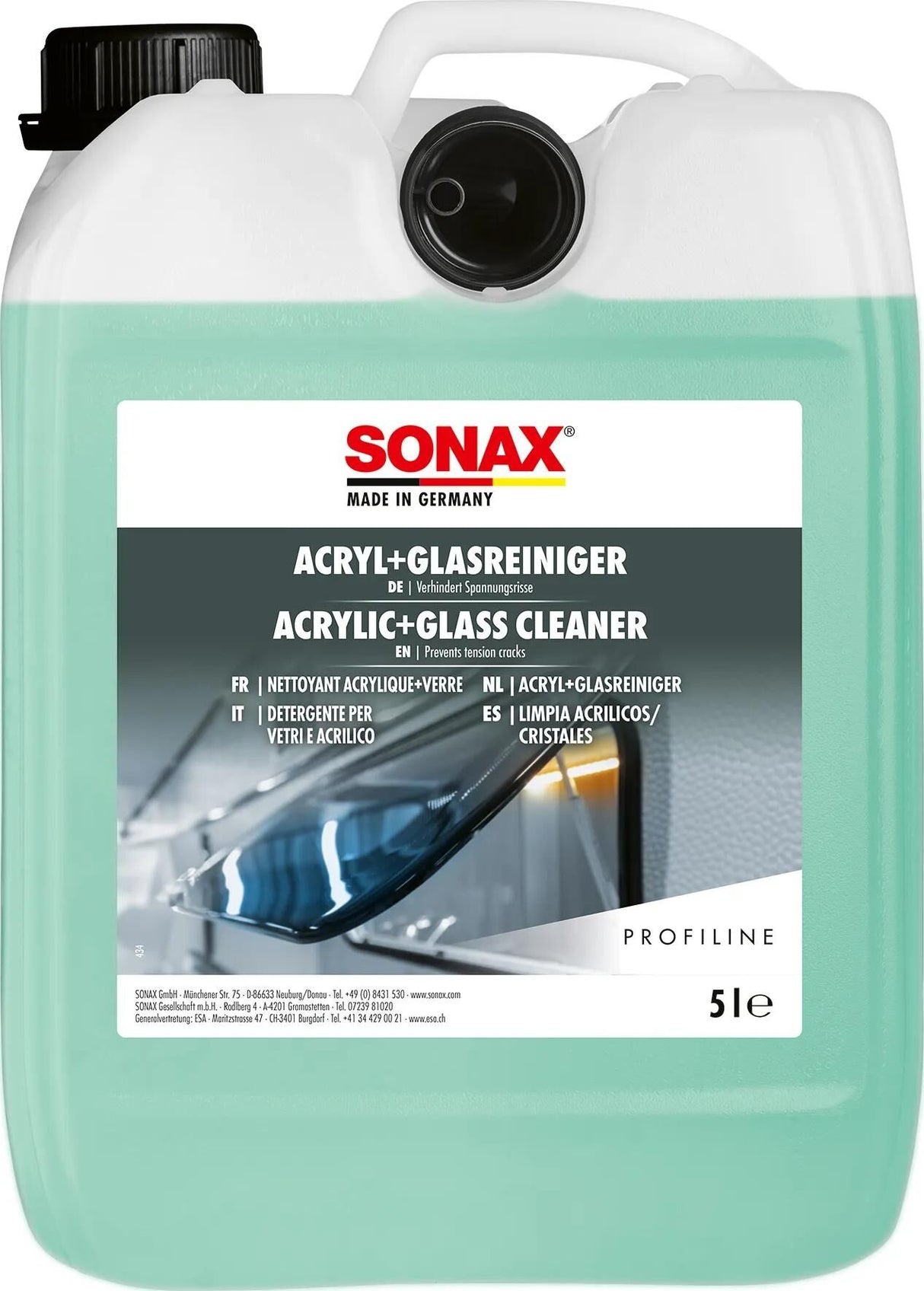 Sonax nettoyant acrylique + nettoyant pour vitres. nettoyant acrylique + verre