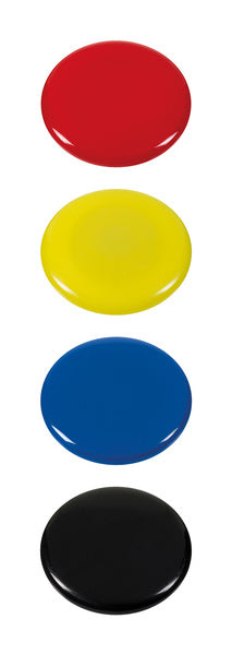 Westcott ac-e10826 aimant assorti paquet de 4 pièces. ø 40x8,5mm, 2500g