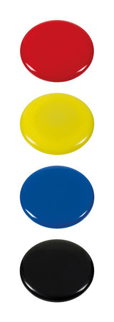 Westcott ac-e10826 aimant assorti paquet de 4 pièces. ø 40x8,5mm, 2500g