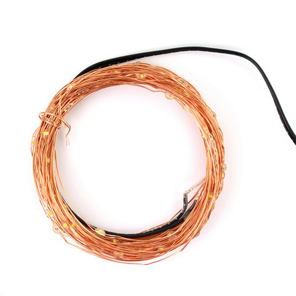 Westcott ac-cl10001 clauss guirlande lumineuse led 100 led #039;s 10 m blanc chaud
