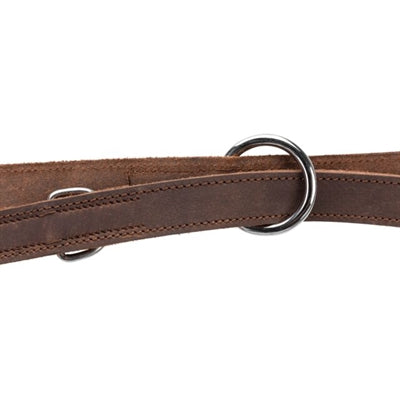 Trixie Dog Leash Rustic Justerbar fedt læder mørkebrun